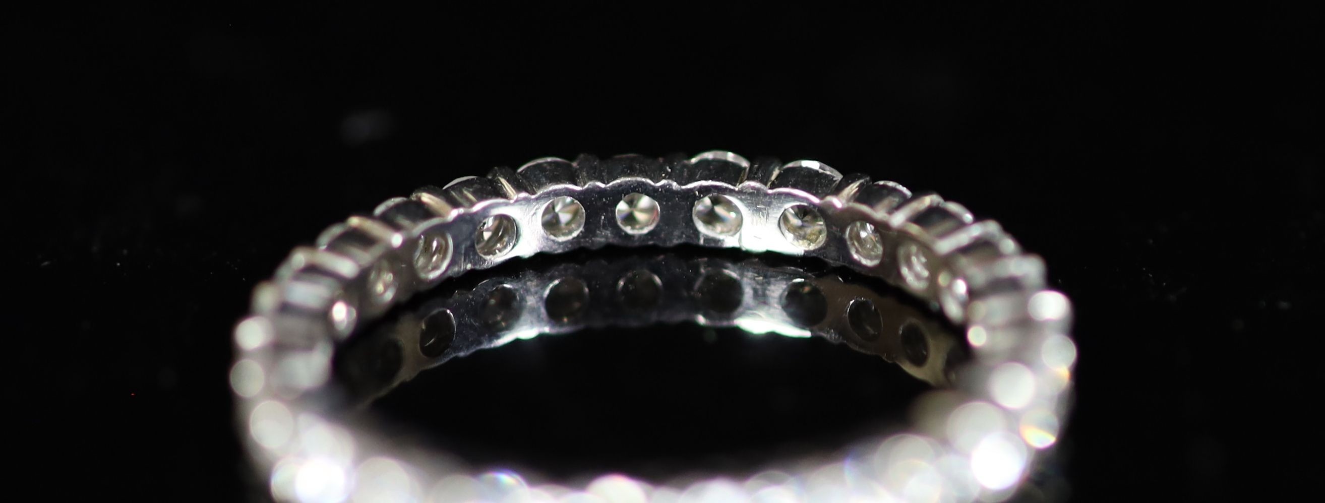 A Boucheron platinum and diamond full eternity ring